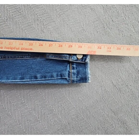 NWT Denim Blvd Los Angeles Denim Jacket Women's Size Small Bling Rhinestoned - Picture 13 of 14